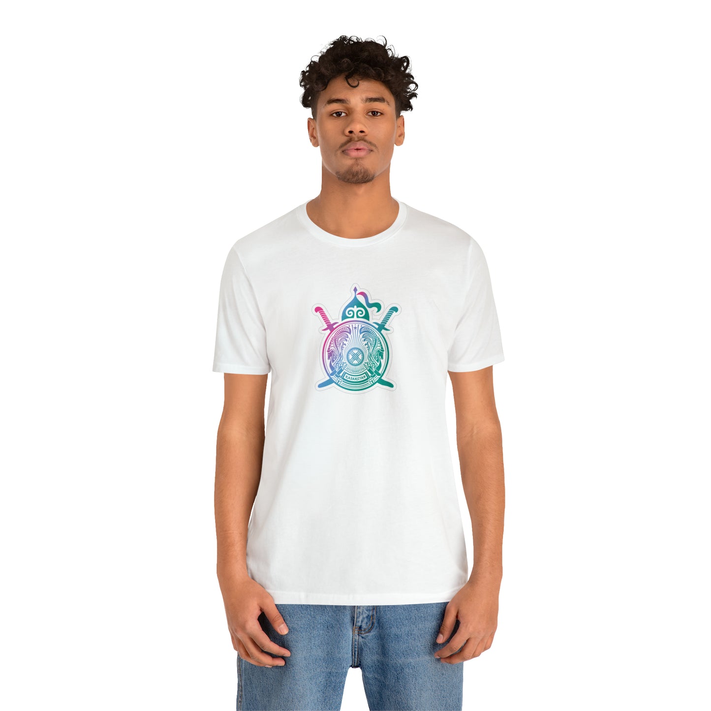 Nation KZ Front and Back Unisex Jersey Short Sleeve Tee