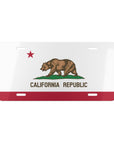California State Flag, USA Vanity Plate
