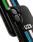 UZB Flag Stripes Phone Case