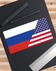 RUS/USA Flag Bumper Sticker