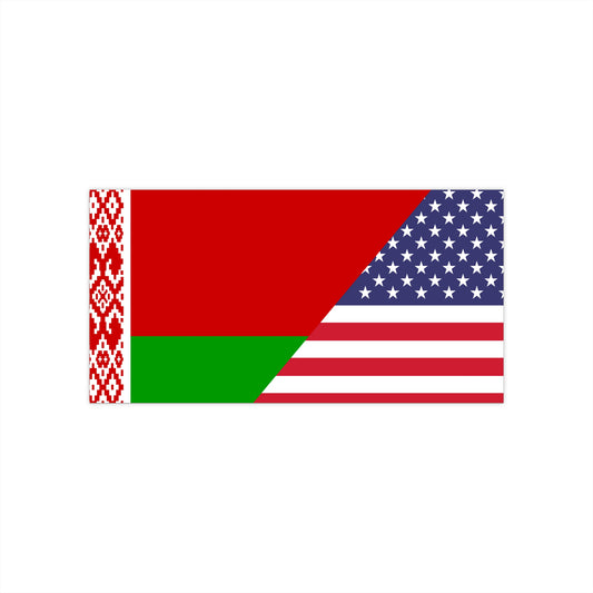 BLR/USA Flag Bumper Sticker