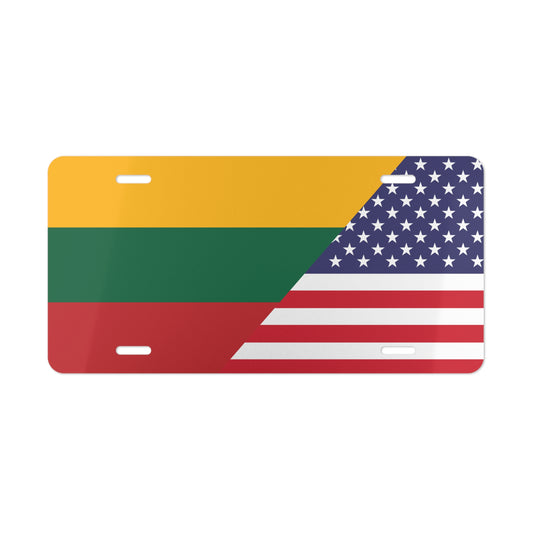 Lithuania/USA Vanity Plate