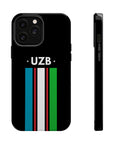 UZB Flag Stripes Phone Case