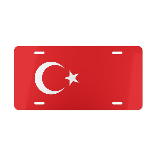 Turkey Flag Vanity Plate