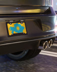 Kazakhstan Flag Map Vanity Plate