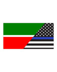 Tatar Support US Police Flag Bumper Sticker