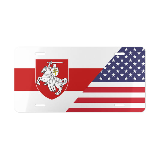 Belarus Pagonya USA Flag Vanity Plate