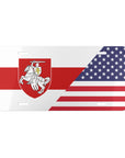 Belarus Pagonya USA Flag Vanity Plate