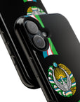 UZB Coat of Arms Flag Stripes Phone Case