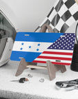 Honduras USA Flag Vanity Plate