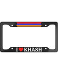 I LOVE KHASH Armenia with flag License Plate Frame