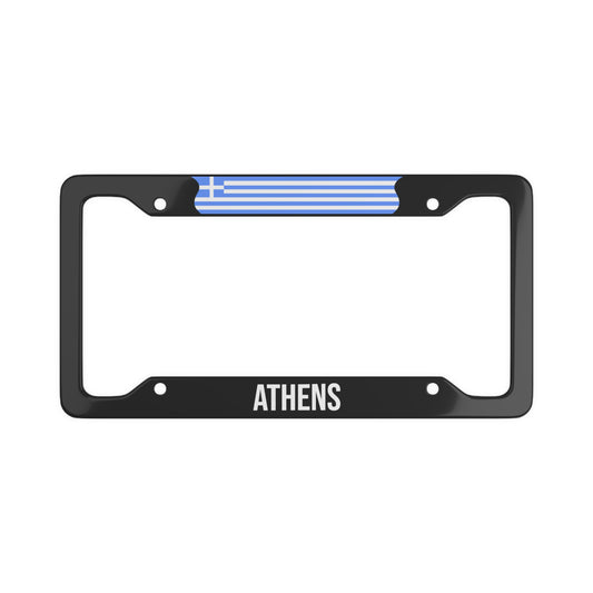Athens Greece Flag Car Frame