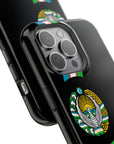 UZB Coat of Arms Flag Stripes Phone Case