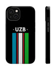 UZB Flag Stripes Phone Case