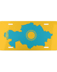 Kazakhstan Flag Map Vanity Plate