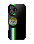 UZB Coat of Arms Flag Stripes Phone Case