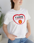 I love Kyrgyzstan Flag Unisex Jersey Short Sleeve Tee