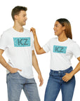 KZ Front and Kazakh Back Unisex Jersey Short Sleeve Tee