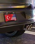 TUR/USA Flag Vanity Plate