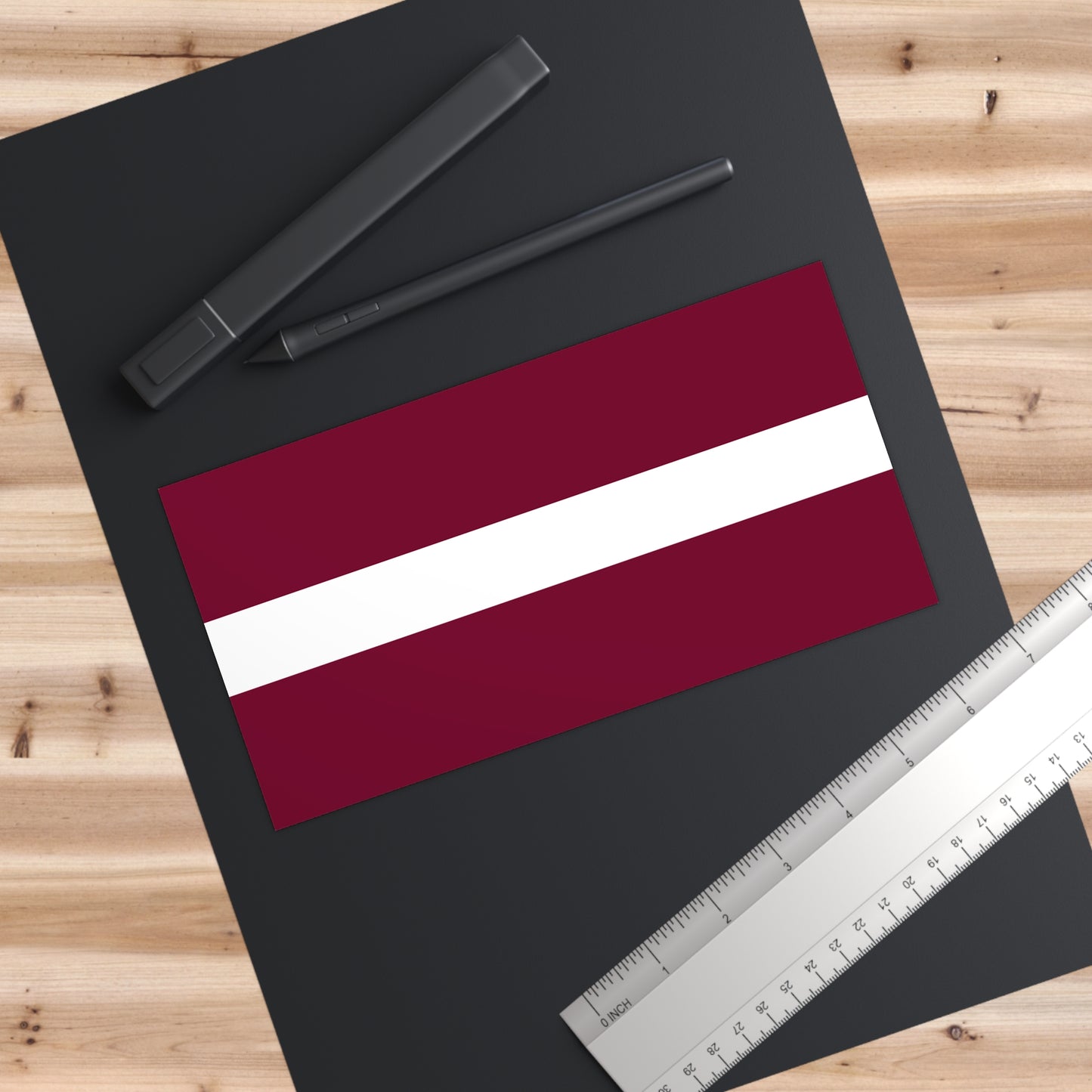 Latvia Flag Bumper Sticker