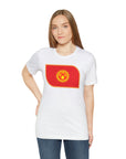 Emblem Kyrgyzstan Flag Unisex Jersey Short Sleeve Tee
