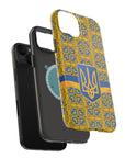 Ukraine Flag Emblem MagSafe Tough Cases