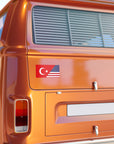 Turkish American Flag Bumper Stickers