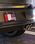 Peru USA Flag Vanity Plate