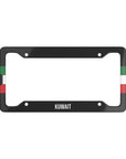 Kuwait Side Flag Premium License Plate Frame
