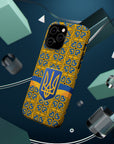 Ukraine Flag Emblem MagSafe Tough Cases
