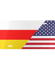 North Ossetia/USA Flag Vanity Plate