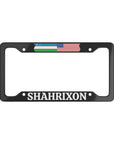 Shahrixon with flag License Plate Frame
