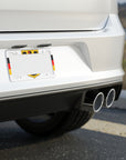 White German Coat of Arms with Flag Car License Plate Frame