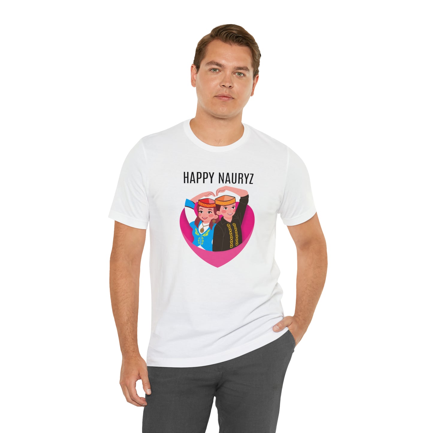 Happy Nauryz KZ Unisex Jersey Short Sleeve Tee
