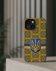 Ukraine Flag Emblem MagSafe Tough Cases