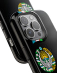 UZB Coat of Arms Flag Stripes Phone Case