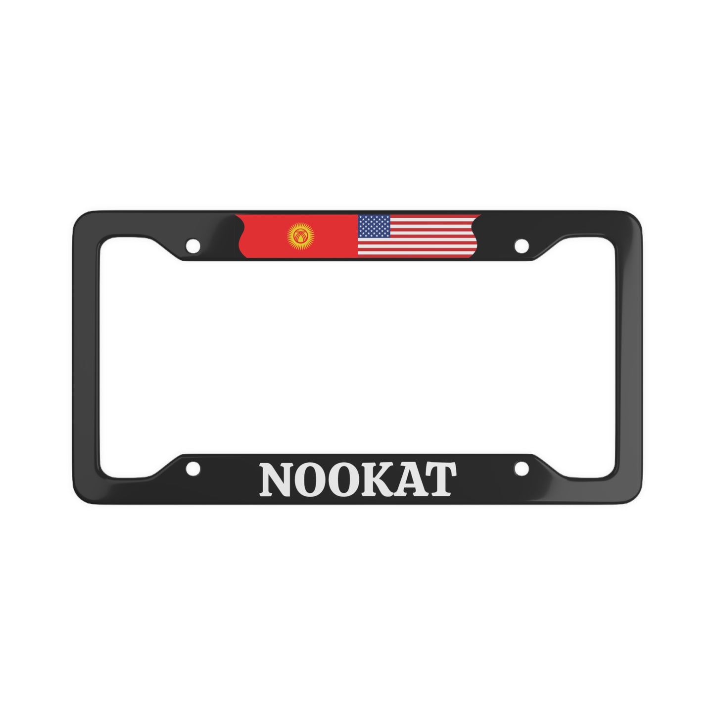 NOOKAT with flag License Plate Frame