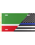 Chechen/Law Enforcement Flag Vanity Plate