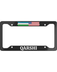 QARSHI with flag License Plate Frame