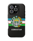 Uzbekistan Flag with Coat of Arms Phone Case