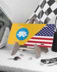 Kalmykia/USA Flag Vanity Plate