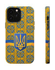 Ukraine Flag Emblem MagSafe Tough Cases