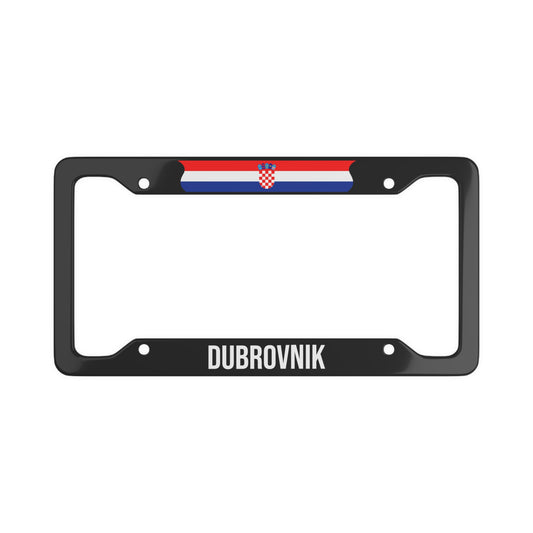 Dubrovnik Croatia Flag Car Frame