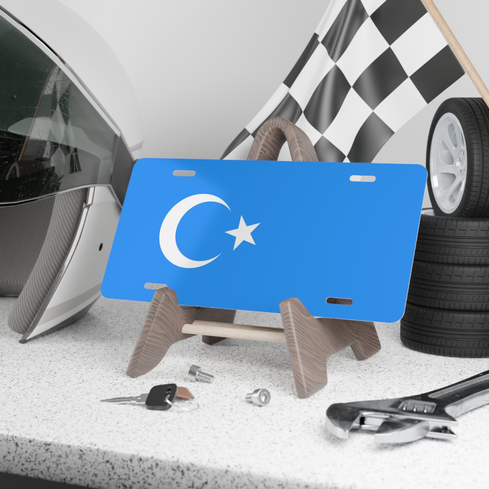 Uyghur Flag Vanity Plate