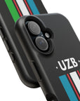 UZB Flag Stripes Phone Case