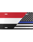Yemen Support Police Flag Vanity Plate