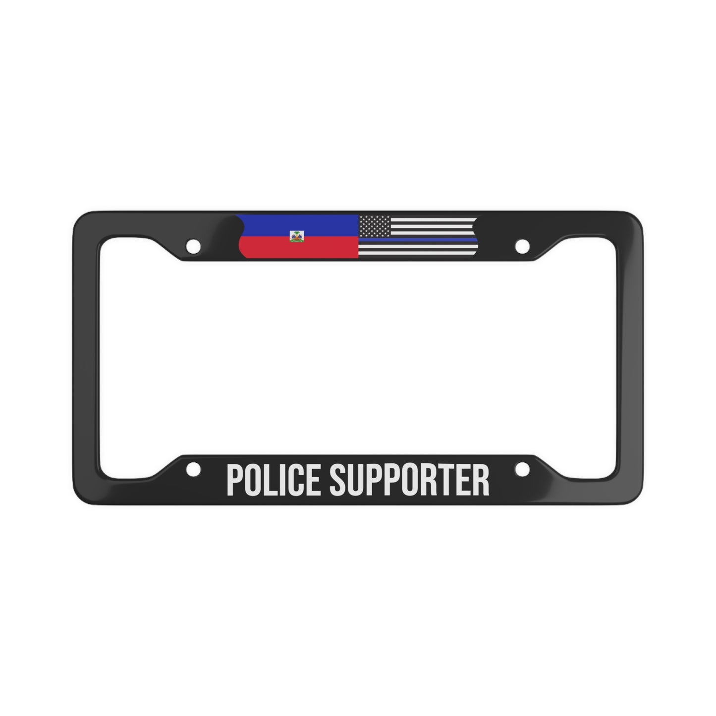 Police Supporter, Haiti Car Plate Frame