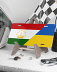 Tajik Ukrainian Flag Vanity Plate