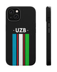 UZB Flag Stripes Phone Case
