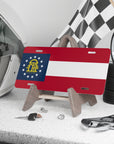 Georgia State Flag, USA Vanity Plate